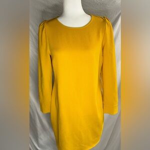 Who What Wear Dress Size Small Long Sleeve In Yellow